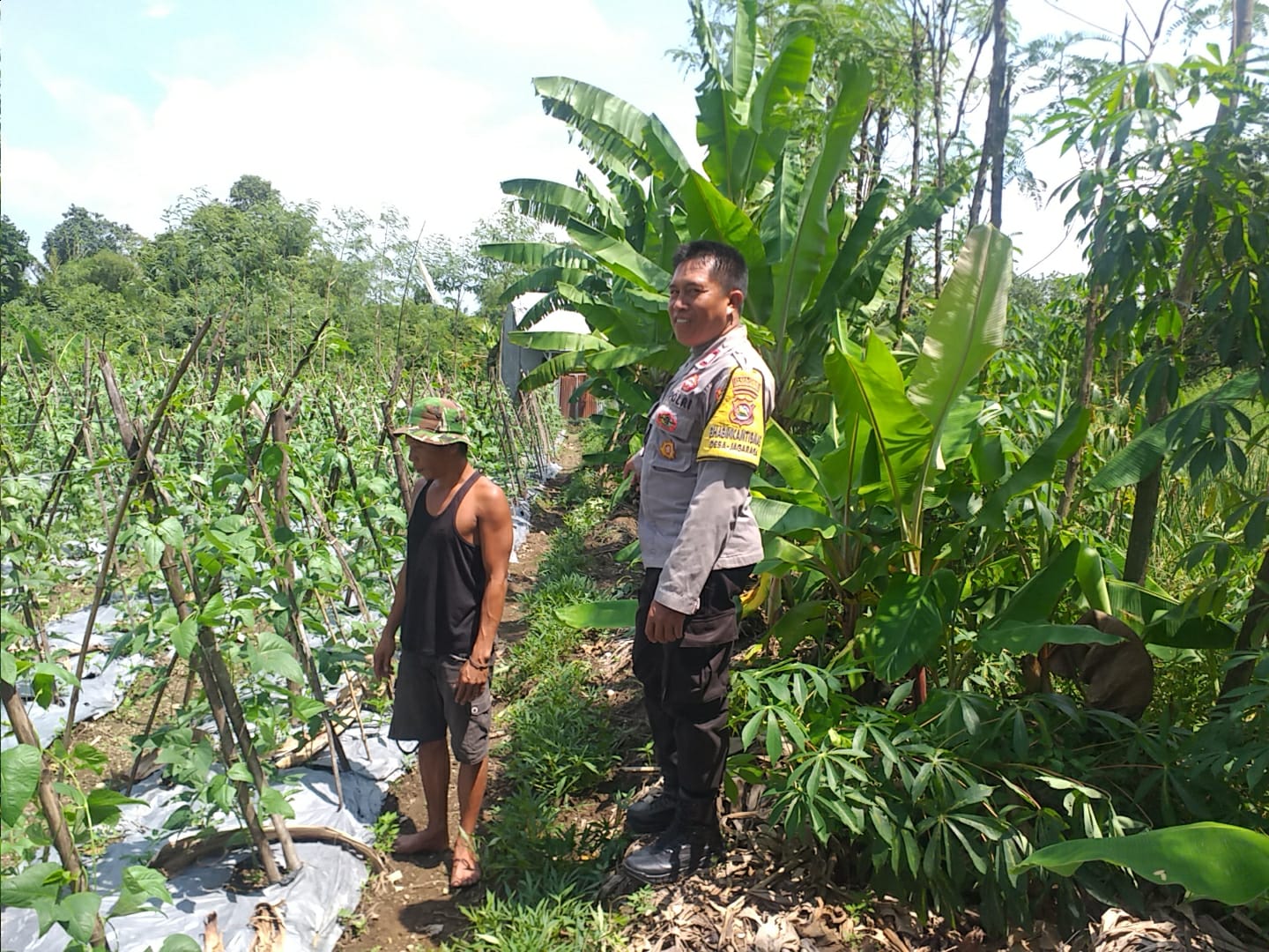 Polsek Kuripan Aktif Sosialisasi Ketahanan Pangan ke Petani Desa Jagaraga